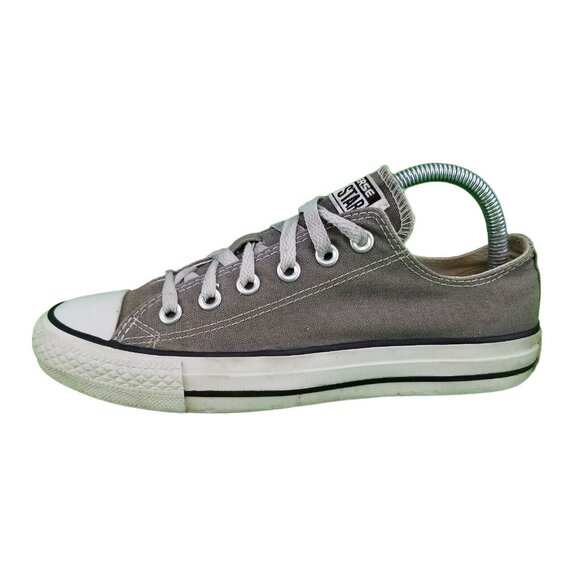 ✅Converse All Star Chuck Taylor Grey Low Top Canvas Sneakers Unisex Adult W7/M5 - Picture 2 of 16
